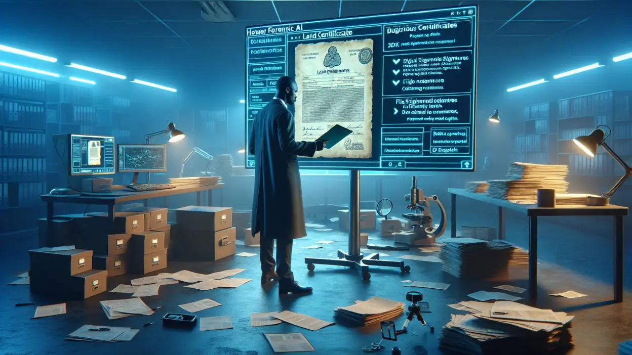 AI Forensik: Membongkar Modus Penggelapan Sertifikat Tanah Digital - Audit Forensik Dokumen